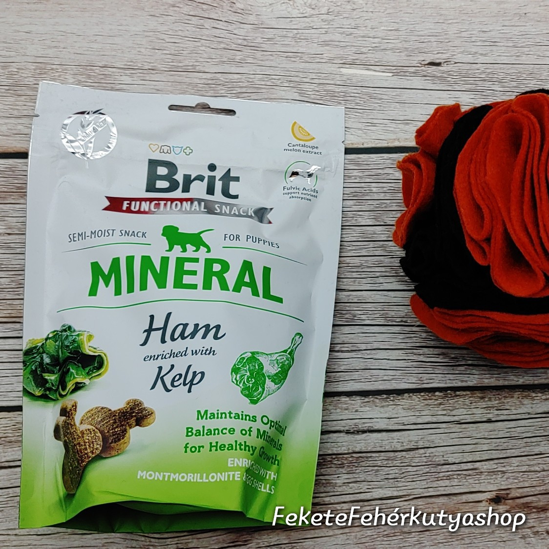 Brit Care Functional Snack Mineral Ham with Kelp - for Puppies - kölyök kutyáknak készült jutalomfalat
