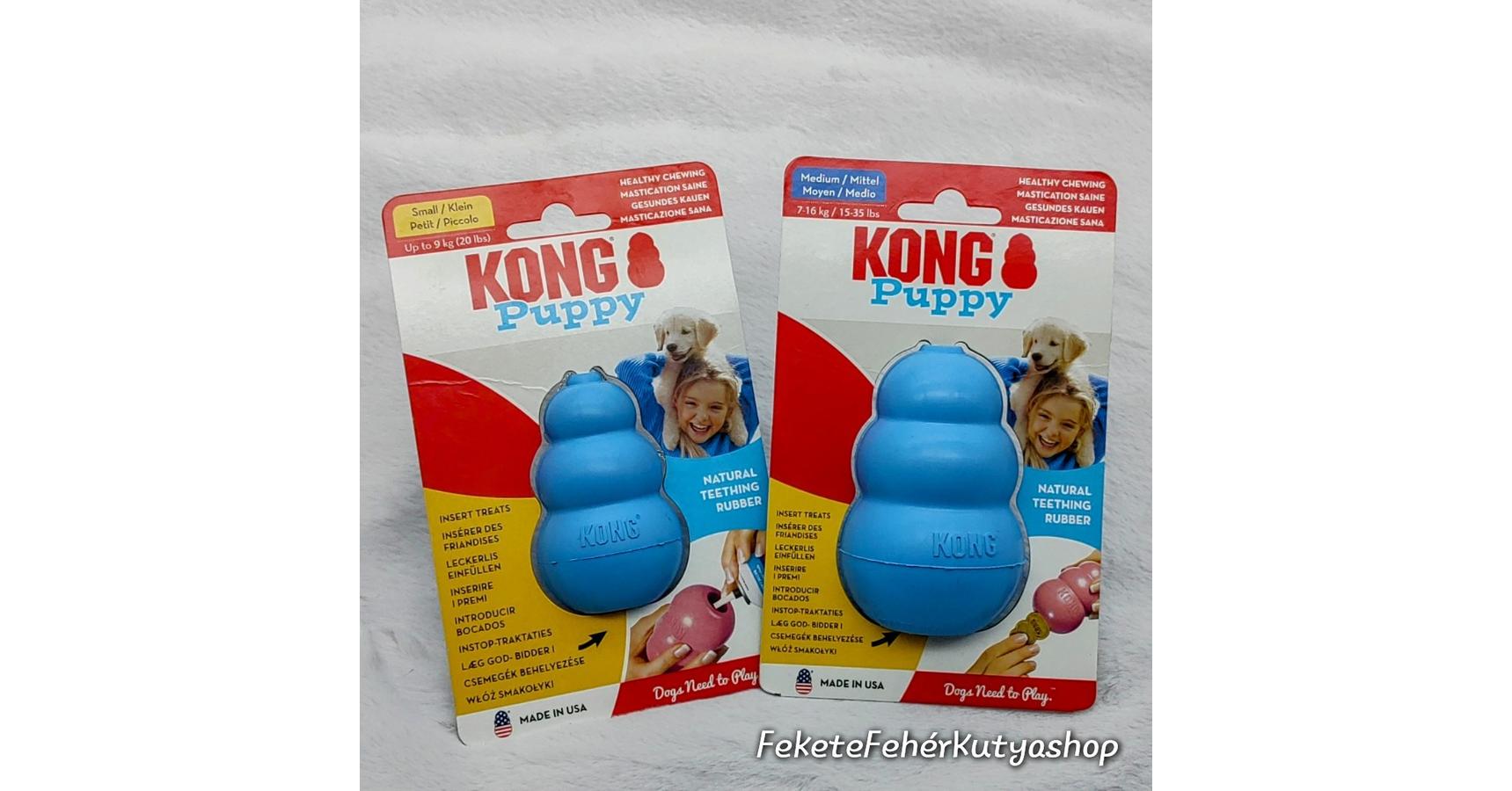 Kong Puppy Harang Tölthető Kutyajáték Fekete Fehér