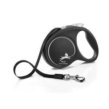 Flexi Black Design Szalagos Automata Póráz - L - 5 Méter - 50 kg