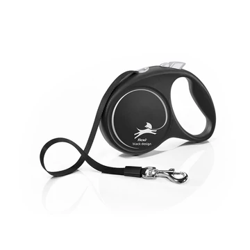 Flexi Black Design Szalagos Automata Póráz - M - 5 Méter - 25 kg