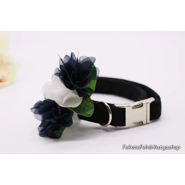 Virágdísz Kutyáknak Nyakörvre, Pórázra -Mid - Organza Flowers