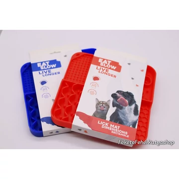 Eat Slow Live Longer - Lick Mat Dimensions Rectangle - Evés Lassító Nyalogatós Tányér - Holland Animal Care