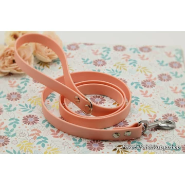 Vízálló, Biothane póráz -Glamorous Glittering Salmon Pink - Lazac Rózsaszín Gliiter Metál Fényes