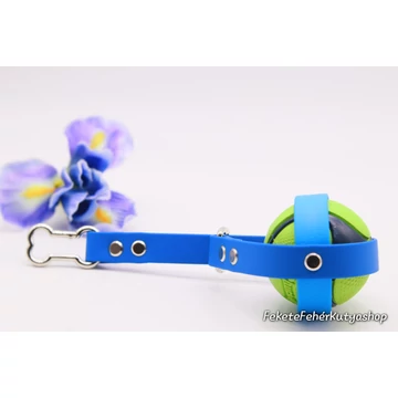 Mr.Blue Sky-Royal Blue - Biothane Vízálló Labdapánt, Labdatartó -M-es Csont Alakú Karabinerrel - Kész Termék