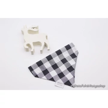 Black-n-White Buffalo Check Kockás Kutyakendő, Bandita Kendő Kutyáknak