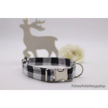 Black-n-White Buffalo Check Kockás Nyakörv Kutyáknak