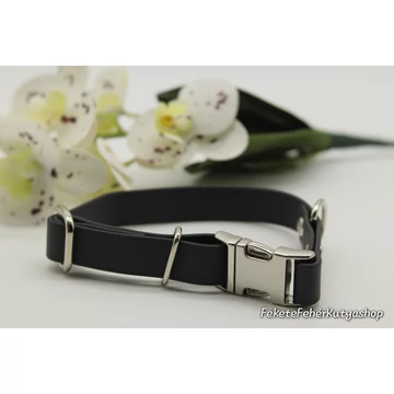 Vízálló, Biothane nyakörv - Always Elegant Black -Fekete