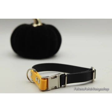 Pop of Color - Biothane, Vízálló Kutyanyakörv - Fekete-Színes