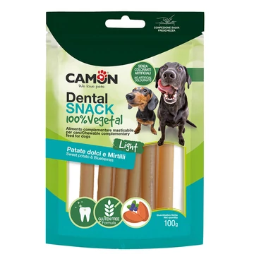 Camon Dental Snacks - Vegetal Gluténmentes Rúdacskák - Édesburgonyával és Áfonyával
