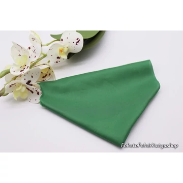 Green-Green Dress - Zöld Matt Selyem Kutyakendő, Bandita Kendő