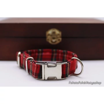 The Classic Red Tartan - Klasszikus Piros Skót Kockás Nyakörv