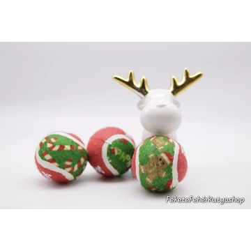 KONG Holiday Squeakair Teniszlabda Csomag (M) - 6 db-os