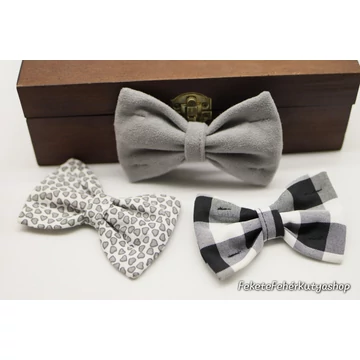 Cloud 3 db-os Bársony-Pamut Csokornyakkendő Csomag Kutyáknak