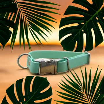 Vízálló, Biothane nyakörv -Caribbean Green - Zöld