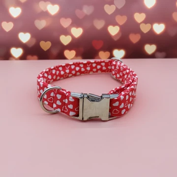 Szívecskés kutyanyakörv - több színben Limitált