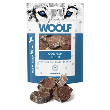 Woolf Codfish Sushi - Ropogós Tőkehal Sushi Korongok Jutalomfalat Kutyáknak