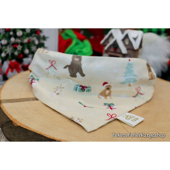 Doggie Christmas - Santa's Helpers - Mikulás Segédjei- Kutyakendő, Bandita Kendő