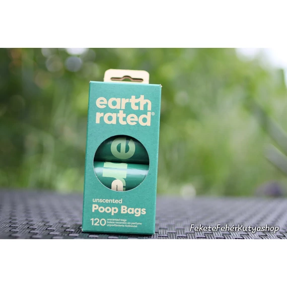 Earth Rated Unscented Környezetbarát Kakizacsi Csomag - 8 Rollni - 120 db -Illatmentes