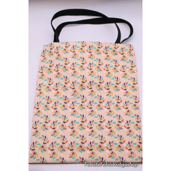 Peach Leaves - Színes Őszi Levelek Mintás Designer Válltáska