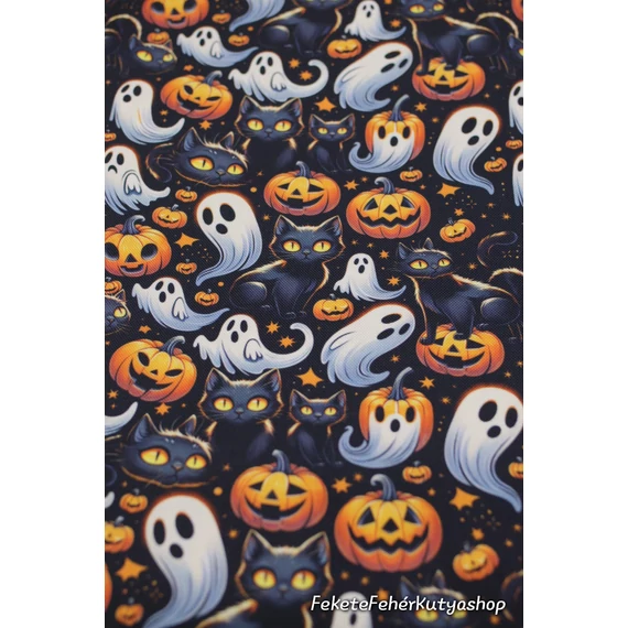 Halloween-i Töklámpások-szellemek és fekete macskák