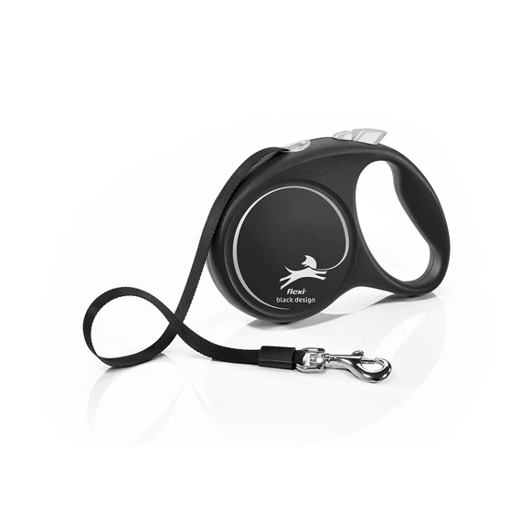 Flexi Black Design Szalagos Automata Póráz - M - 5 Méter - 25 kg