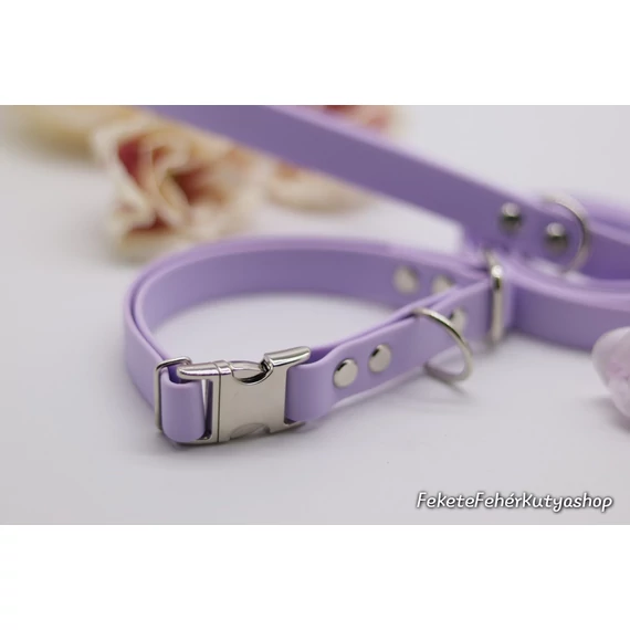 Smooth, Extra Puha Vízálló, Biothane Nyakörv - True Lavender - Levendula Fagyi Színben
