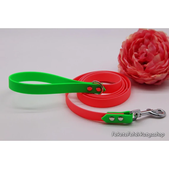 Vízálló, Biothane Póráz - Pink Goes Well with Green - Wicked - Pink-Zöld