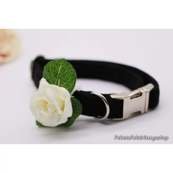 Virágdísz Kutyáknak Nyakörvre, Pórázra -Small - Rose