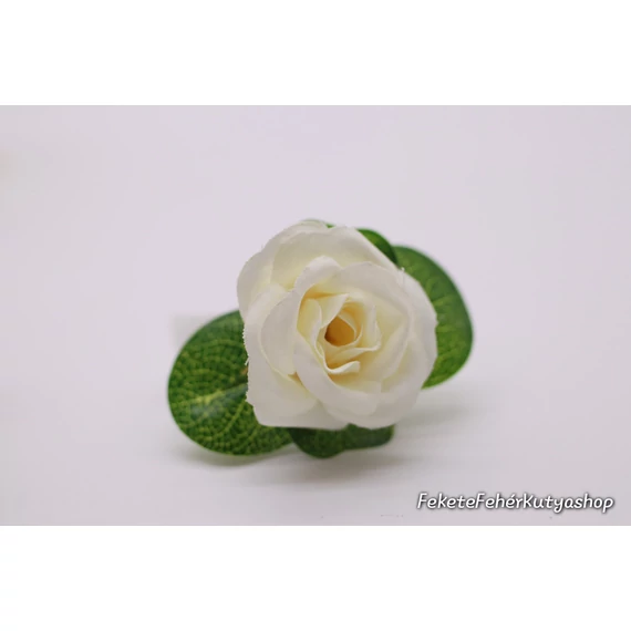Virágdísz Kutyáknak Nyakörvre, Pórázra -Small - Rose