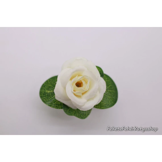Virágdísz Kutyáknak Nyakörvre, Pórázra -Small - Rose