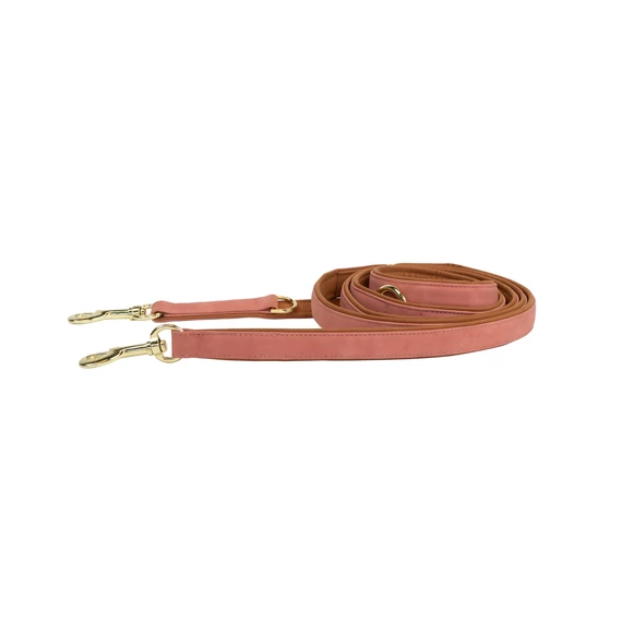 Vegán Bőr Multifunkcionális Póráz - Kentucky Dogwear - Peach-Brown