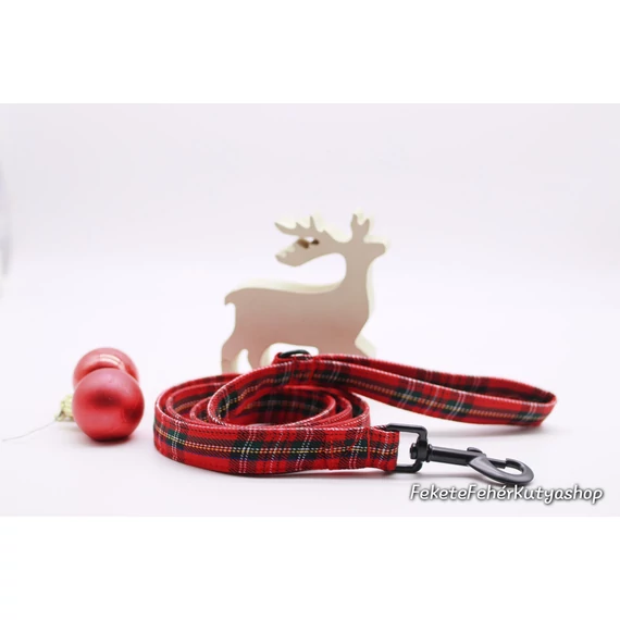 The Classic Red Tartan - Klasszikus Piros Skót Kockás Póráz
