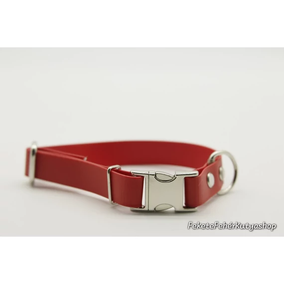 Vízálló, Biothane nyakörv -Fire Engine Red - Piros