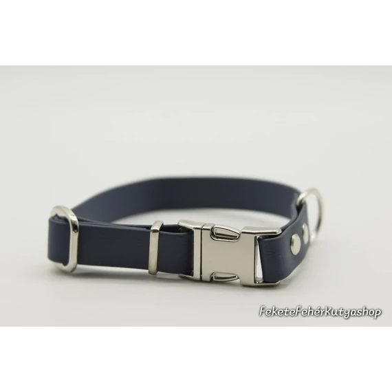 Vízálló, Biothane nyakörv -Kerosene Blue - Szürkéskék