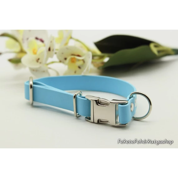 Vízálló, Biothane nyakörv -Sparkling Cyanide - Ciánkék