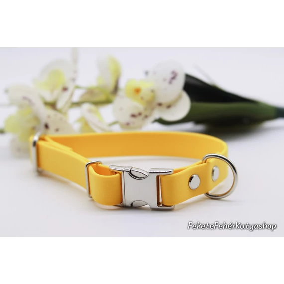 Vízálló, Biothane nyakörv - Sunflower Yellow - Napsárga