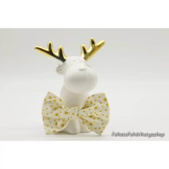 Karácsonyi csillag mintás csokornyakkendő kutyáknak