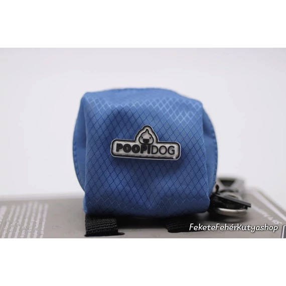 Poopidog Fényvisszaverős Cipzáras Metálos Kék Kutya Kakizacsi Tartó - Duvoplus