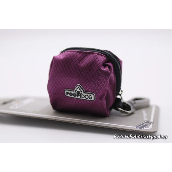 Poopidog Fényvisszaverős Cipzáras Metálos Lila Kutya Kakizacsi Tartó - Duvoplus