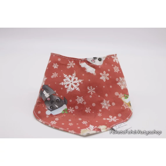 Christmas Puppies and Snowflakes - Karácsonyi Kis Kutyusok és Hópihék Kutyakendő