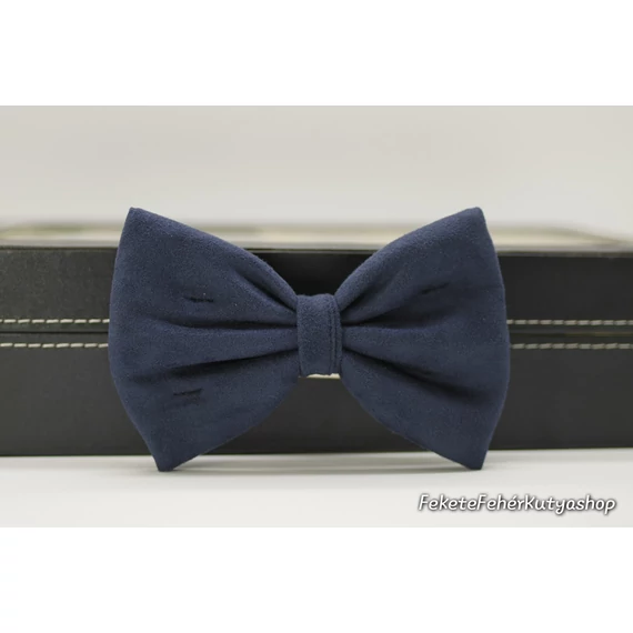 Zafírkék Bársony Csokornyakkendő Kutyáknak