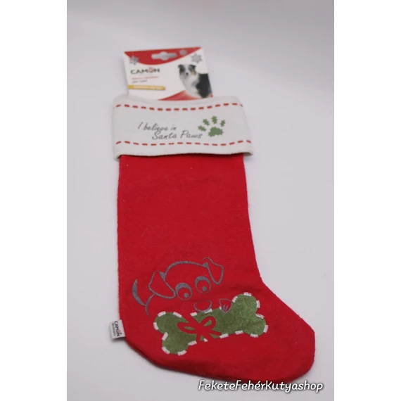 Karácsonyi-Mikulás Zokni Kutyáknak - Camon