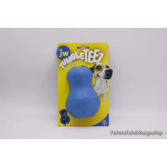 JW Tumble Teez - Jutalom Falattal Tölthető Logikai Játék Kutyáknak - Large - Blue - Kék