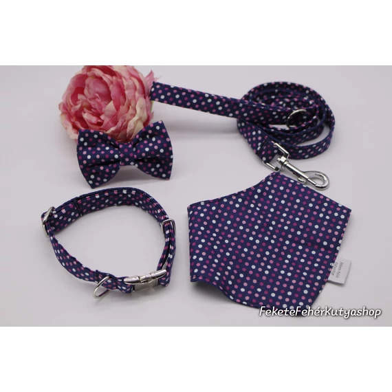 Swiss Polka Dots - Pöttyös Kutya Nyakörv