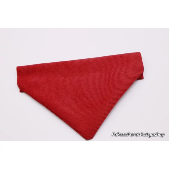Classic Red Corduroy -Kordbársony Kutyakendő, Bandita Kendő