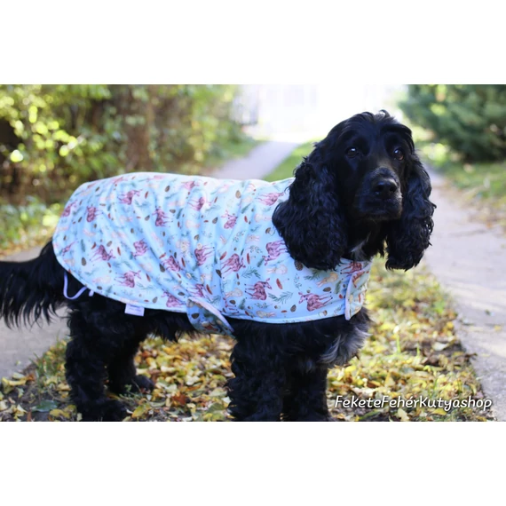 Őzikés-Nyuszis Esőkabát Kutyáknak - 6-os Méret - Kész termék