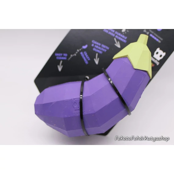 Zee.Dog Super Veggies - Eggplant - Padlizsán Jutalomfalattal Tölthető Kutyajáték