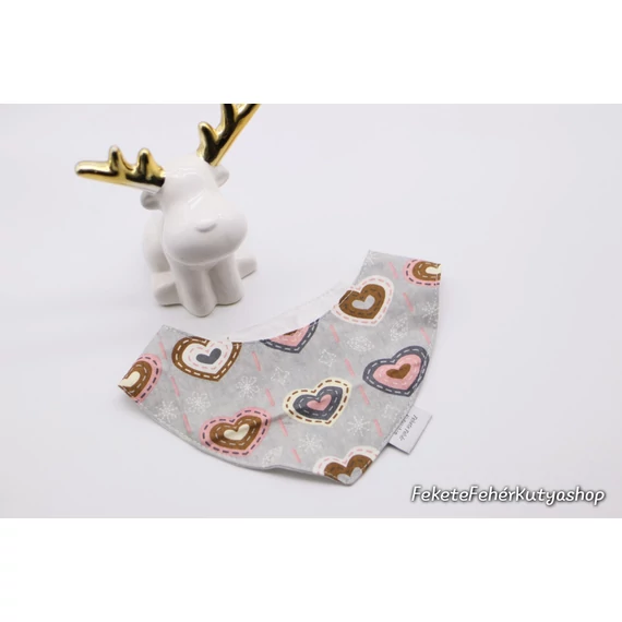 Gingerbreads Hearts- Mézeskalács Szívek - Kutyakendő, Bandita Kendő