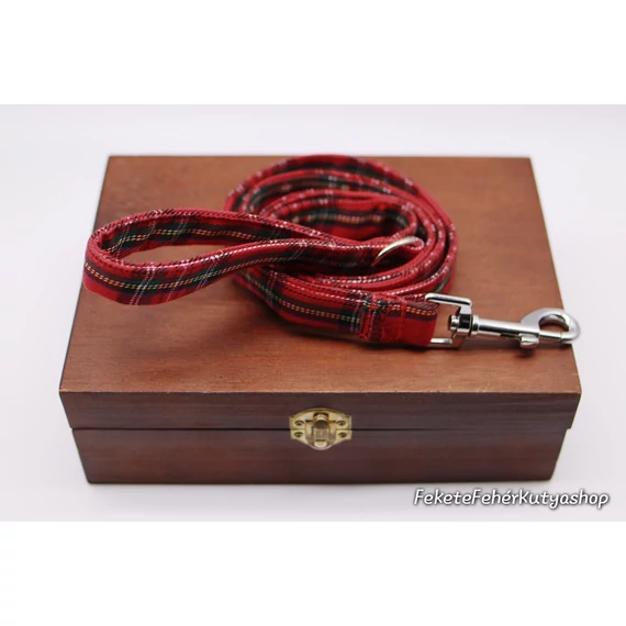 The Classic Red Tartan - Klasszikus Piros Skót Kockás Póráz