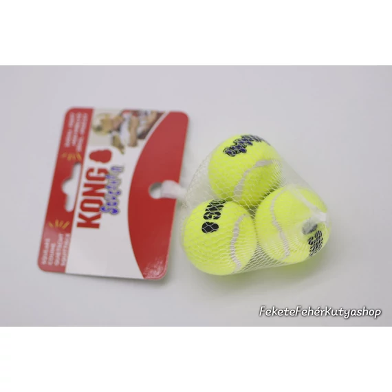 Kong Squeakair Sípolós Teniszlabda Kutyáknak - 3 db -XS-es